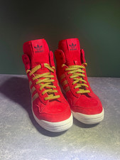 Vintage Adidas Pro Conference Hi Top Trainers 2013 Year of the Horse Red & gold