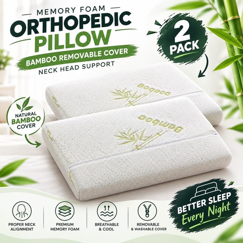 Memory foam orthopedic pillow - memory,
