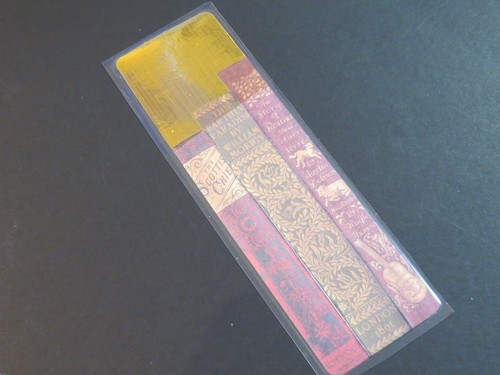 Laminated bookmark x - laminated,