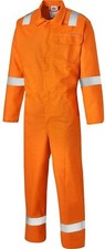 Dickies FR24/7TPNM Flame Retardant AS Everyday Orange Zipped Coverall Hi Viz 
