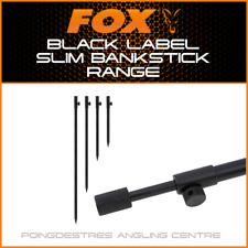 FOX BLACK LABEL SLIM BANKSTICK RANGE - ALL SIZES | NEW - CARP FISHING BANKWARE