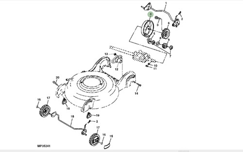 Genuine john deere js63 rear - genuine,