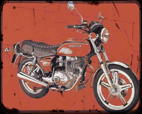 Honda cb400a photo print - cb400a,
