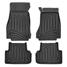 DriveDen Tailored Fitted Black Rubber Car Floor Mats for Audi A4 Avant B9 16-24