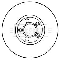 Borg beck brake disc set - disc,