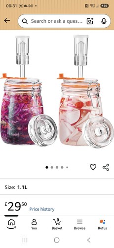 Glass fermentation jars - glass,