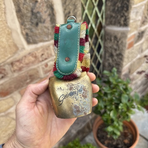 Vintage cow goat bell - cow, brass