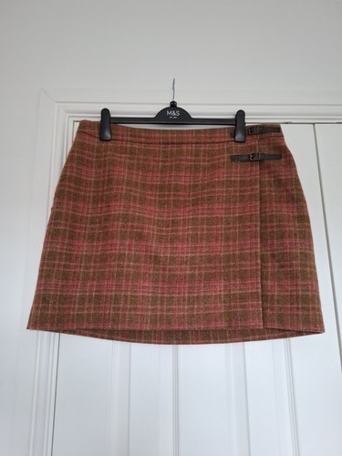 Boden brown red tartan mini - brown,