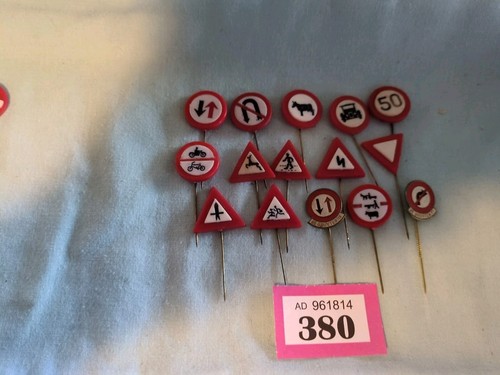 Traffic signs pins - signs, minature
