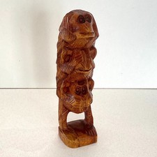 Wooden Hand Carved Monkeys