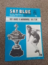 Coventry City v Motherwell 25 September 1973 Texaco Cup