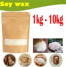 100G-50KG 100% Pure Soy Wax/Soya Candle Making Wax Natural Flakes Clean Burning.
