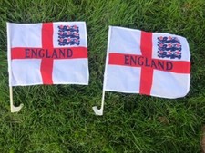 St. George’s  England car flags x 2 , c 2012