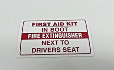 First Aid Kit In Boot Fire