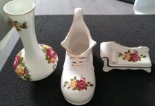 Cottage rose bone - bone, x3