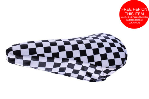 Black white chequered - black,