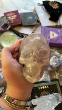 Large Amethyst Skull Hand Carved 610g