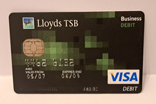Collectible Vintage UK Lloyds TSB Bank 2000s VISA debit Card Expiry 04/09