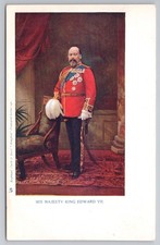 Raphael Tuck "Empire" Postcard King Edward VII Military Uniform Unused