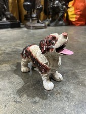 Cast Iron Saint Bernard Dog Money Box Piggy Bank Moveable Tonque Novelty Gift