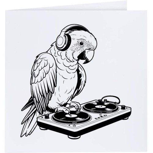 Parrot greeting - greeting, /