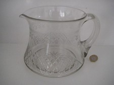 RARE BOHEMIA CLASSIC LADY HAMILTON PALL MALL LARGE WATER JUICE WINE GLASS JUG