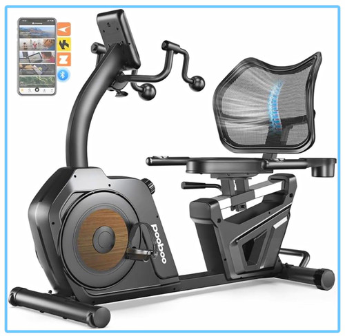 Pooboo recumbent bike magnetic - pooboo,