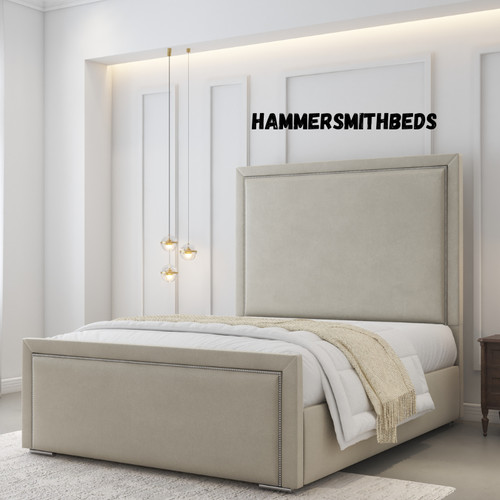 Luxury pipping bed frame plush - bed,