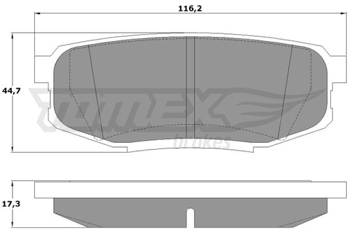 New brake pad set - pad,