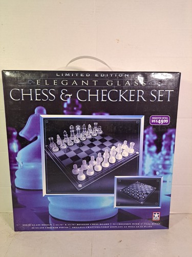 Elegant glass chess set - glass,