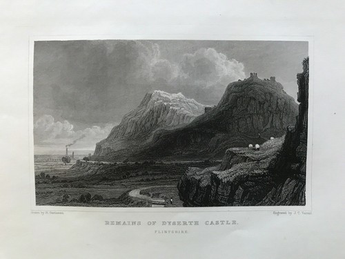 1831 antique print - antique, dyserth