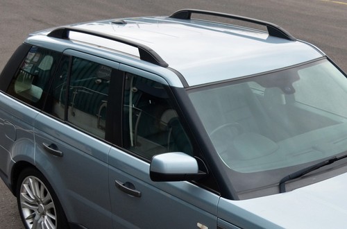 Black aluminium roof rack - black,