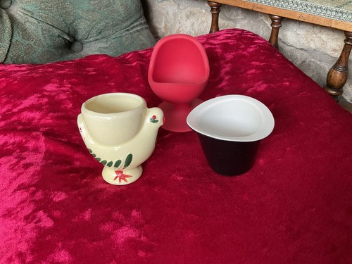 Vtg egg cups melaware - x,