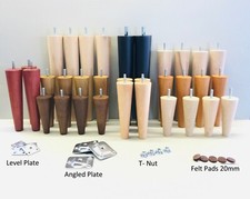 4 x WOODEN FURNITURE FEET