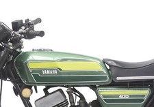 For Yamaha RD250 RD400 Painted Steel Gas Fuel Tank 1976-1977 @UK