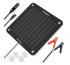 5W 10W Portable Solar Trickle Charger for 12V Batteries in Car & Boat