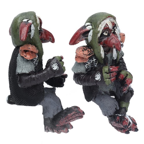 Resin statue garden big goblin - statue,