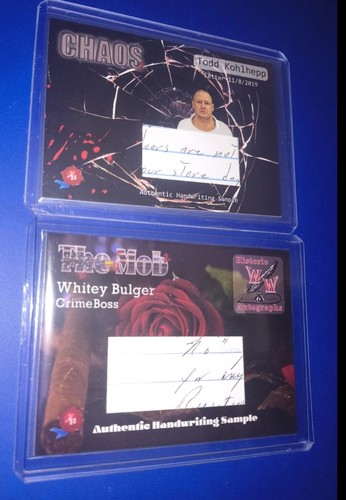 Historic autographs chaos mob - autographs,