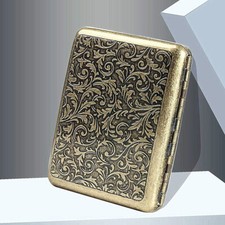 Metal Cigarette Case Box Gold