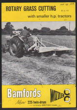 Bamfords 225 Twin-Drum "WIZZLER" Rotary Grass Mower Brochure Leaflet