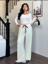 Ladies Trousers Soft Velour