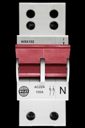 Wylex 100 amp double - pole, main