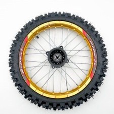 Pit Bike Wheel & MX Tyre. Gold