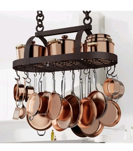 85cm black hanging pot rack - pot,