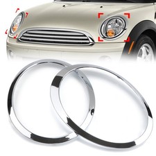 Pair Chrome Headlight Trim