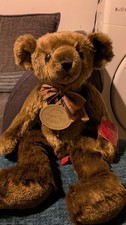 Vintage Aurora Teddy Original Teddy Bear Dark Brown Still With Tags 