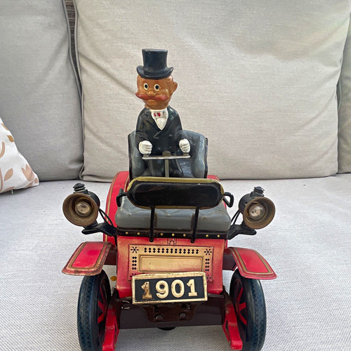 Tinplate vintage toy car with - car,