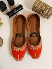 Orange gold velvet handmade - orange, &