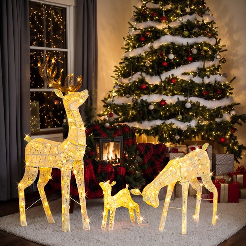 Set pre lit - set, reindeer