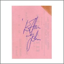 Elton John 1979 Autographed